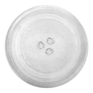 Microwave Glass Plate Replacement Round Tray with 3-Point Center 12.5"‎